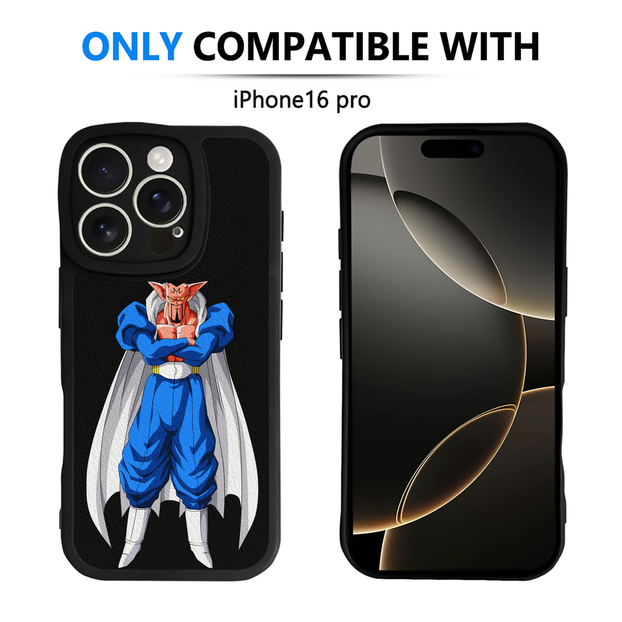 （画像用） ドラゴンボール DRAGON BALL 【iPhone 16シリーズ対応】シリコンスマホケース（レザー調） 材質：シリコン